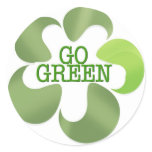EARTH DAY GO GREEN STICKER