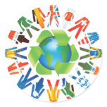 EARTH DAY GO GREEN stickers
