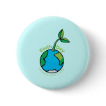 Earth Day Handle with care Button