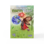 Earth Day, Happy Earth Day, Butterfly Fairy Kissin Card