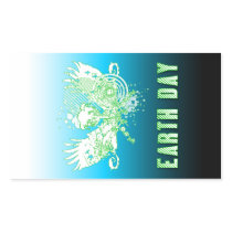 earth day : hi-fi tree rectangular sticker