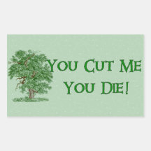 Earth Day Humour Rectangle Stickers