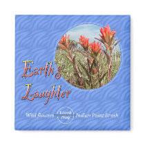 Earth Day Indian Paintbrush Wildflower Magnet