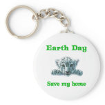 Earth Day Leopard Cub Keychains
