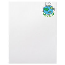 Earth Day Love the Earth Customized Letterhead