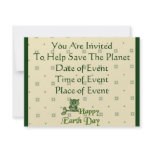 Earth Day Owl invitations