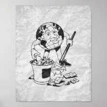 EARTH DAY - Pick up litter Poster