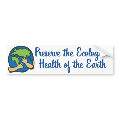 Earth Day Preserve Bumper Sticker by GardenObsessions