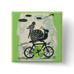 Earth Day Recycling Snail buttons