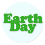 Earth Day Round Sticker