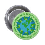 Earth Day Slogans Button