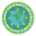 Earth Day Slogans Stickers