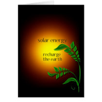 Earth day / Solar Energy Card
