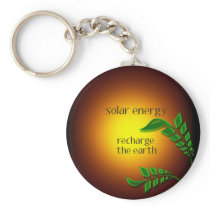 Earth day / Solar Energy Keychain