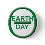 Earth Day Symbol Pinback Buttons