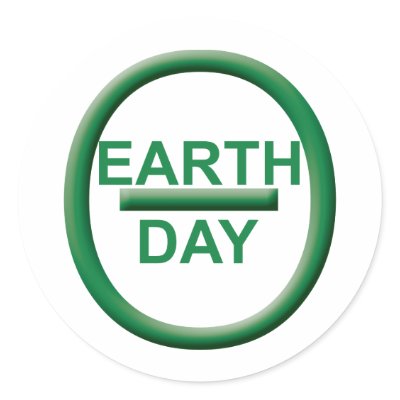 Earth Day Symbol Round Sticker by GoGreener