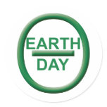 Earth Day Symbol stickers