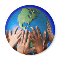 EARTH DAY THINK GREEN REFRIGERATOR MAGNET