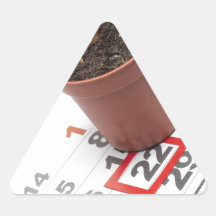 Earth day triangle stickers