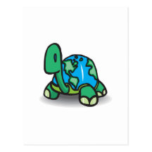 Earth Day Turtle Postcard