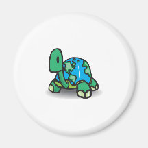 Earth Day Turtle Refrigerator Magnet