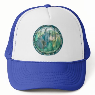 Earth Day West Virginia Trucker Hat by Curious_Dreams