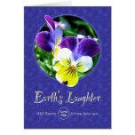 Earth Day Wildflower Laughter Card