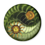Earth Day Yin Yang Magnet