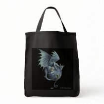 Earth Dragon Grocery Tote Canvas Bag