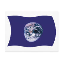 Earth Flag Postcard