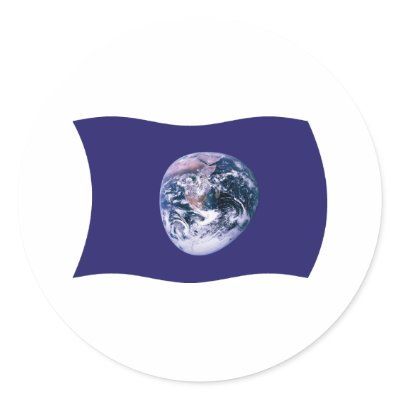 Earth Flag Sticker by livingflags