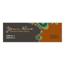 Earth fractal Profile Card Business Card
