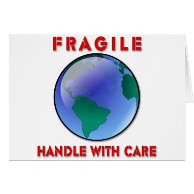 Earth - Fragile Card by netbrands