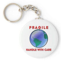 Earth - Fragile Key Chain