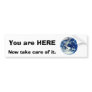 EARTH FRIENDLY BUMPER STICKER
