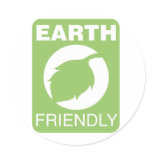 Earth Friendly stickers