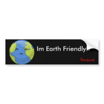 earth friendly sticker bumper stickers