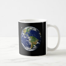 Earth from space mug