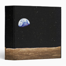 Earth from the Moons Surface Binder