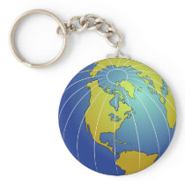 Earth Globe Keychain