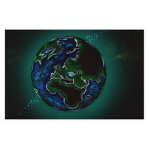 earth globe stationery design
