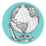 Earth Globe stickers
