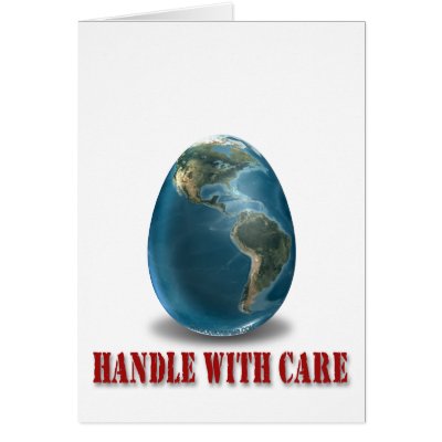 Earth Handle With Care Card by Curious_Dreams