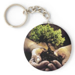 Earth Hands Key Chain