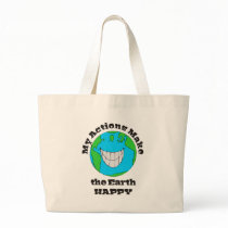 Earth Happy Canvas Bag