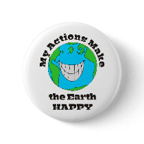 Earth Happy Pin