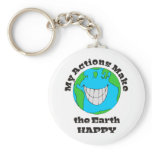 Earth Happy Key Chain