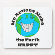 Earth Happy Mouse Pad