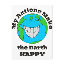 Earth Happy Post Card
