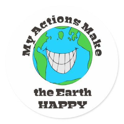 Earth Happy Sticker by greenspeakz